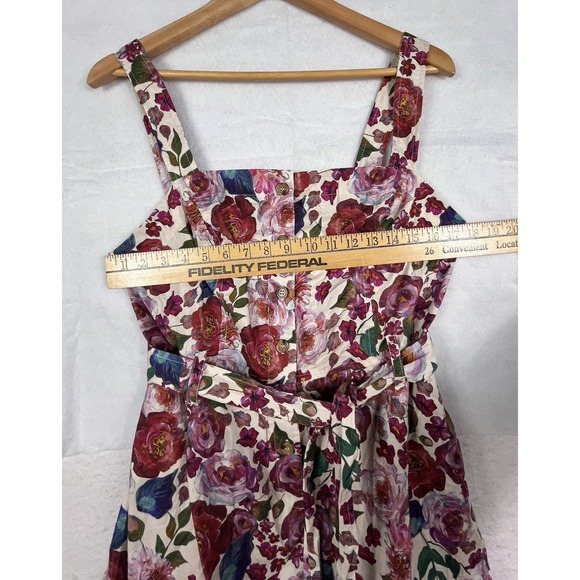 Baltic Born Sz L Multicolor Floral Front Button Tie Pockets Zariah Romper NWT - Picture 8 of 16